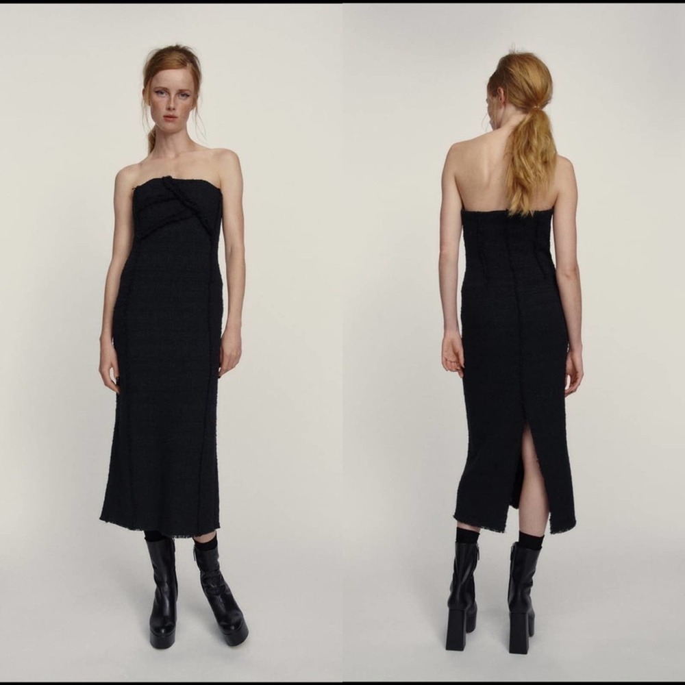 ZARA TEXTURED DRESS LIMITED EDITION
BLACK
